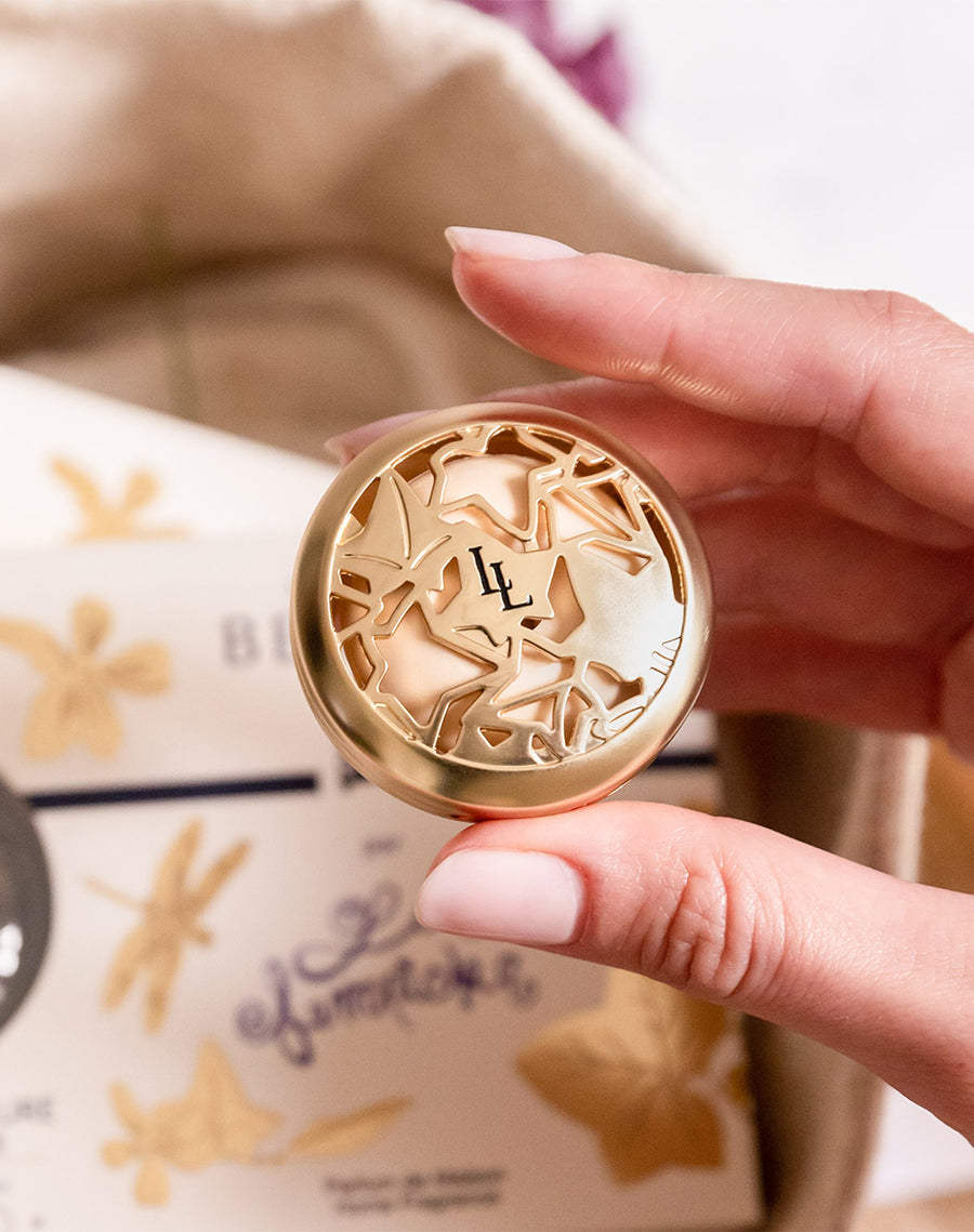 Lolita Lempicka Satin Gold Car Diffuser Set